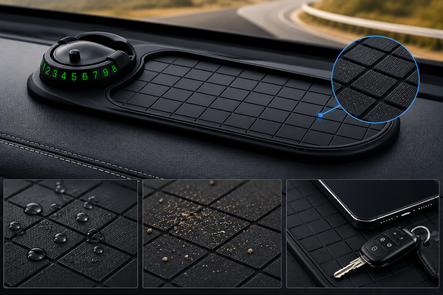 Support Téléphone antidérapant pour voiture